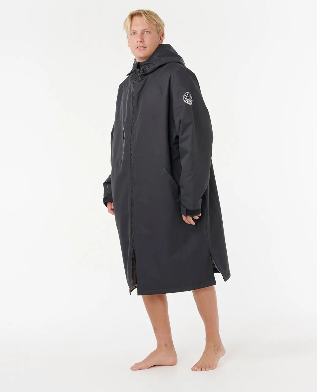 Ripcurl Men's Surf Series Winter Poncho - Black/White 1