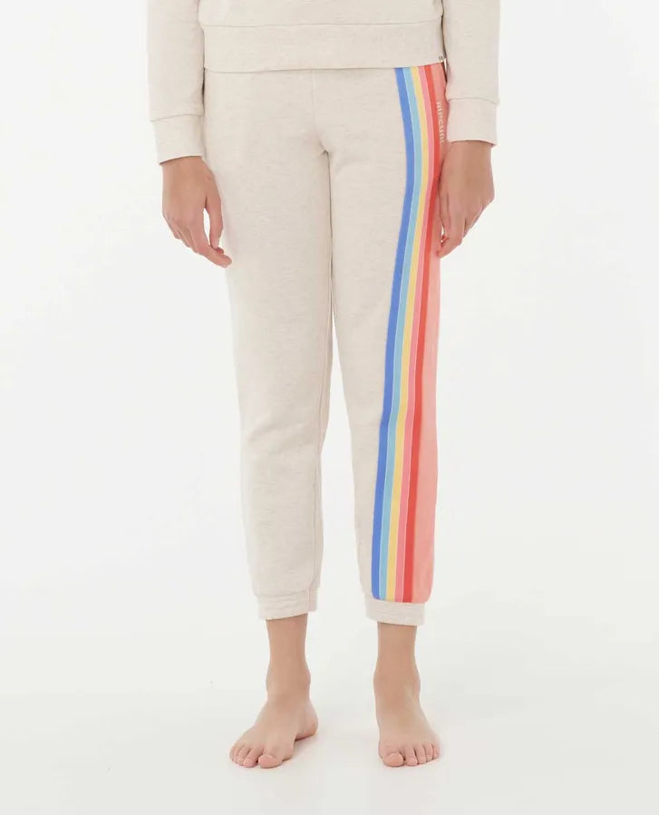 Ripcurl Girls Surf Revival Track Pant - Oatmeal Marle 