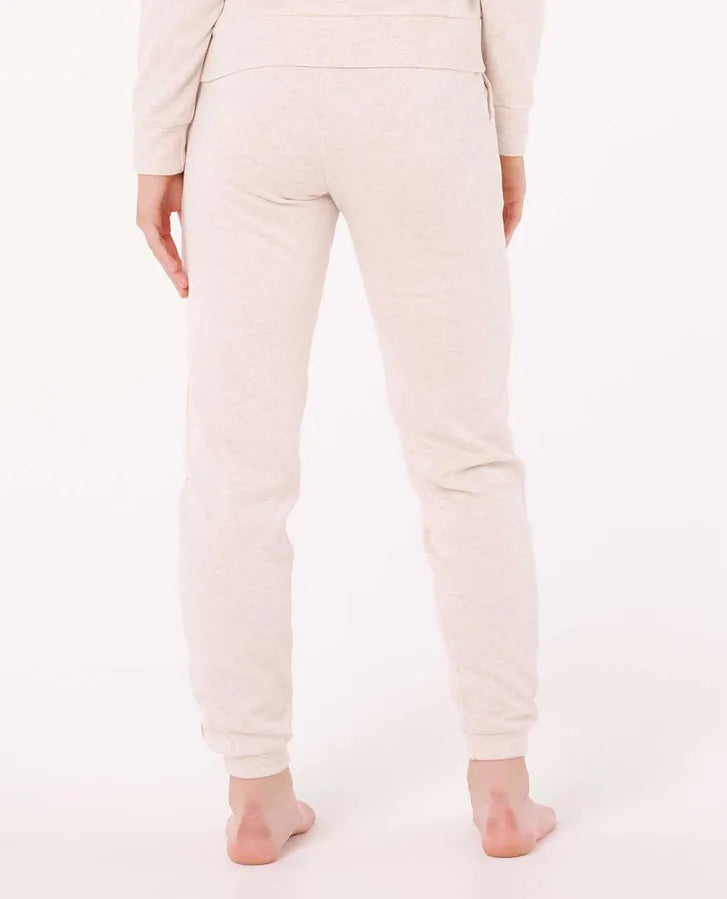 Ripcurl Girls Surf Revival Track Pant - Oatmeal Marle 1