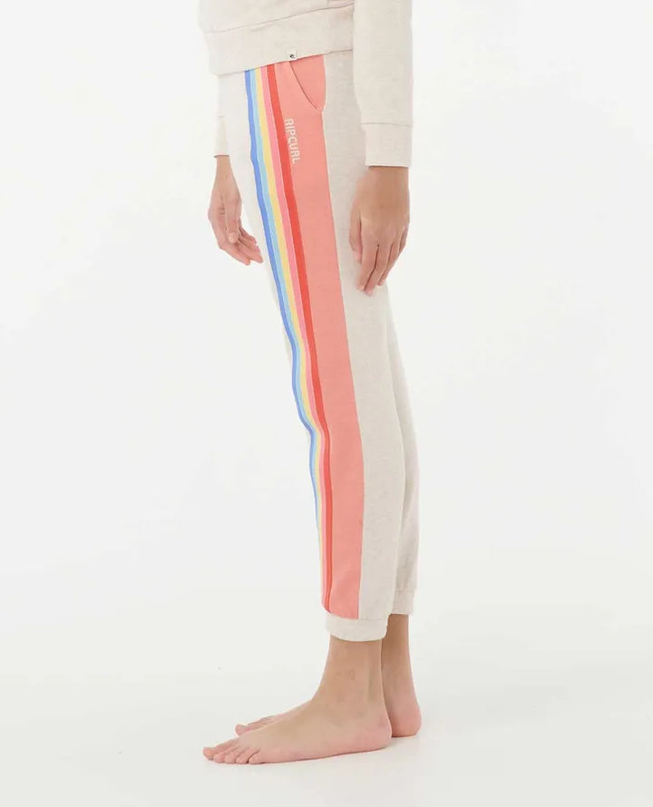 Ripcurl Girls Surf Revival Track Pant - Oatmeal Marle 2