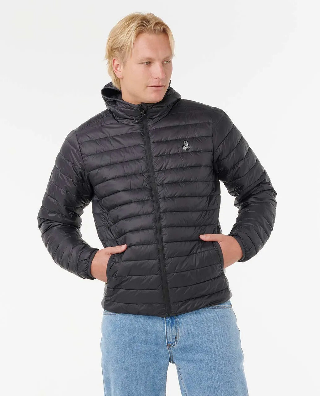 Ripcurl Men’s Anti Series Search Puffer Hood - Black 