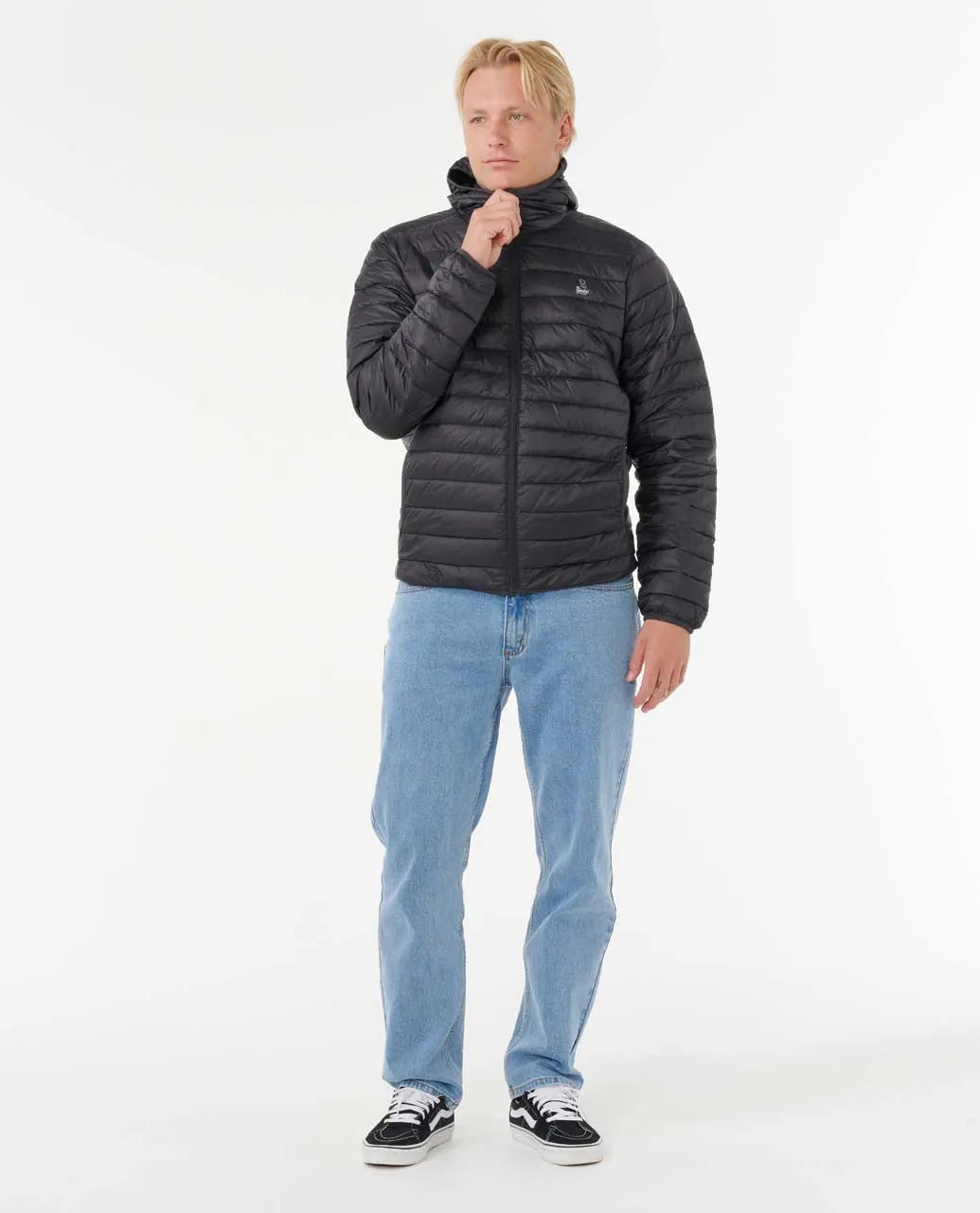 Ripcurl Men’s Anti Series Search Puffer Hood - Black 3