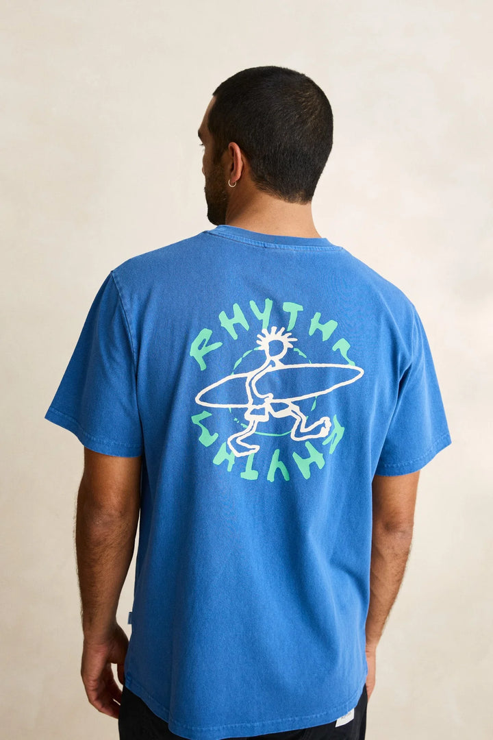 Rhythm Men’s Jaunt Vintage TShirt - Cobalt 6