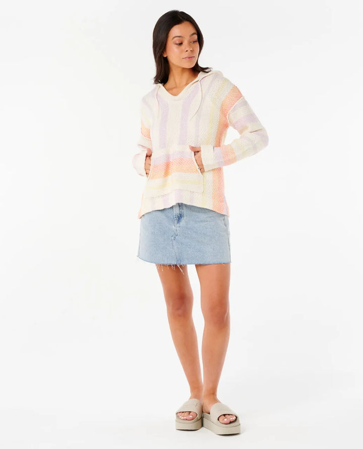 Ripcurl Women's Neon Isles Knit Poncho - Purple 3