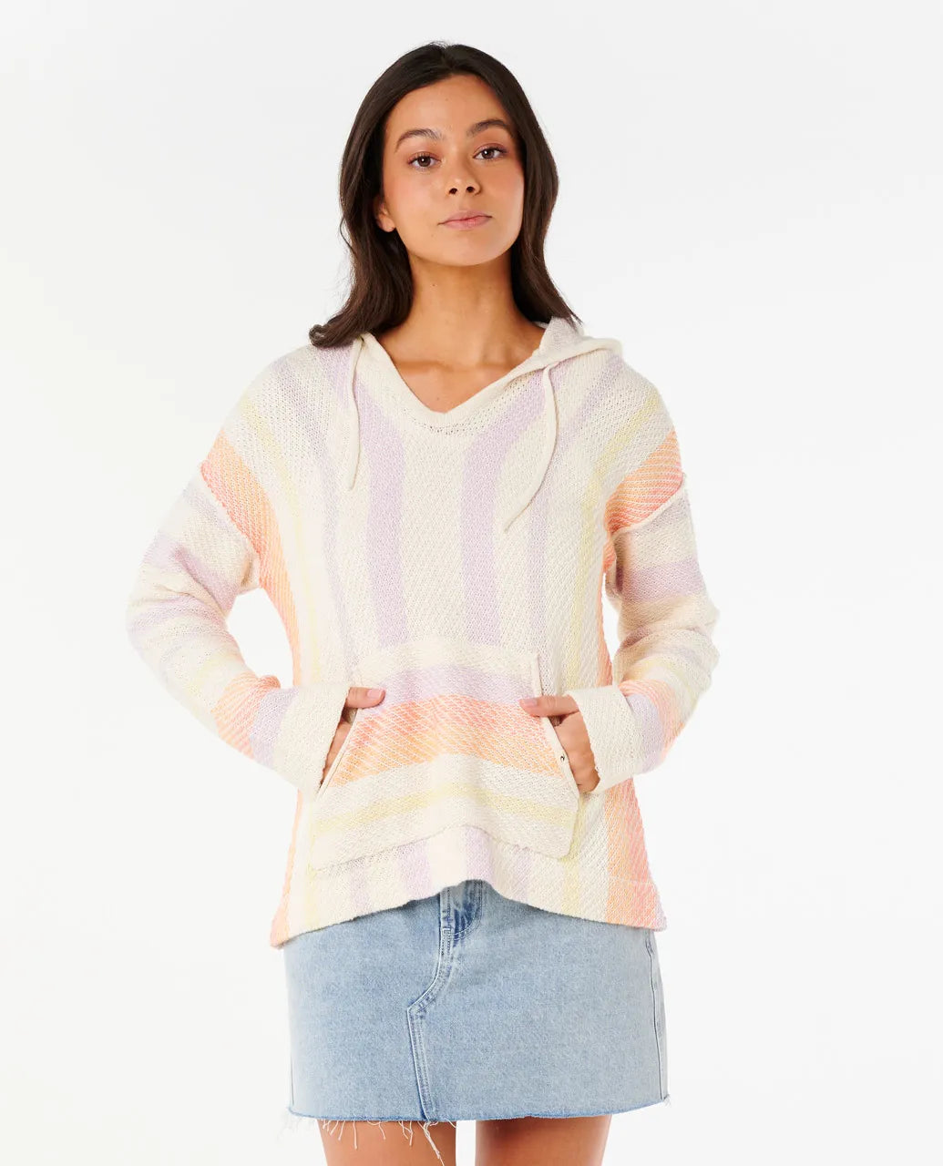 Ripcurl Women's Neon Isles Knit Poncho - Purple 5