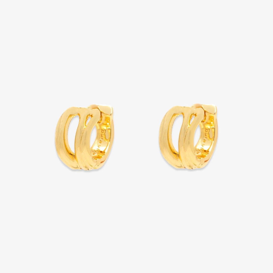 Pura Vida Palma Huggies Earring - Gold