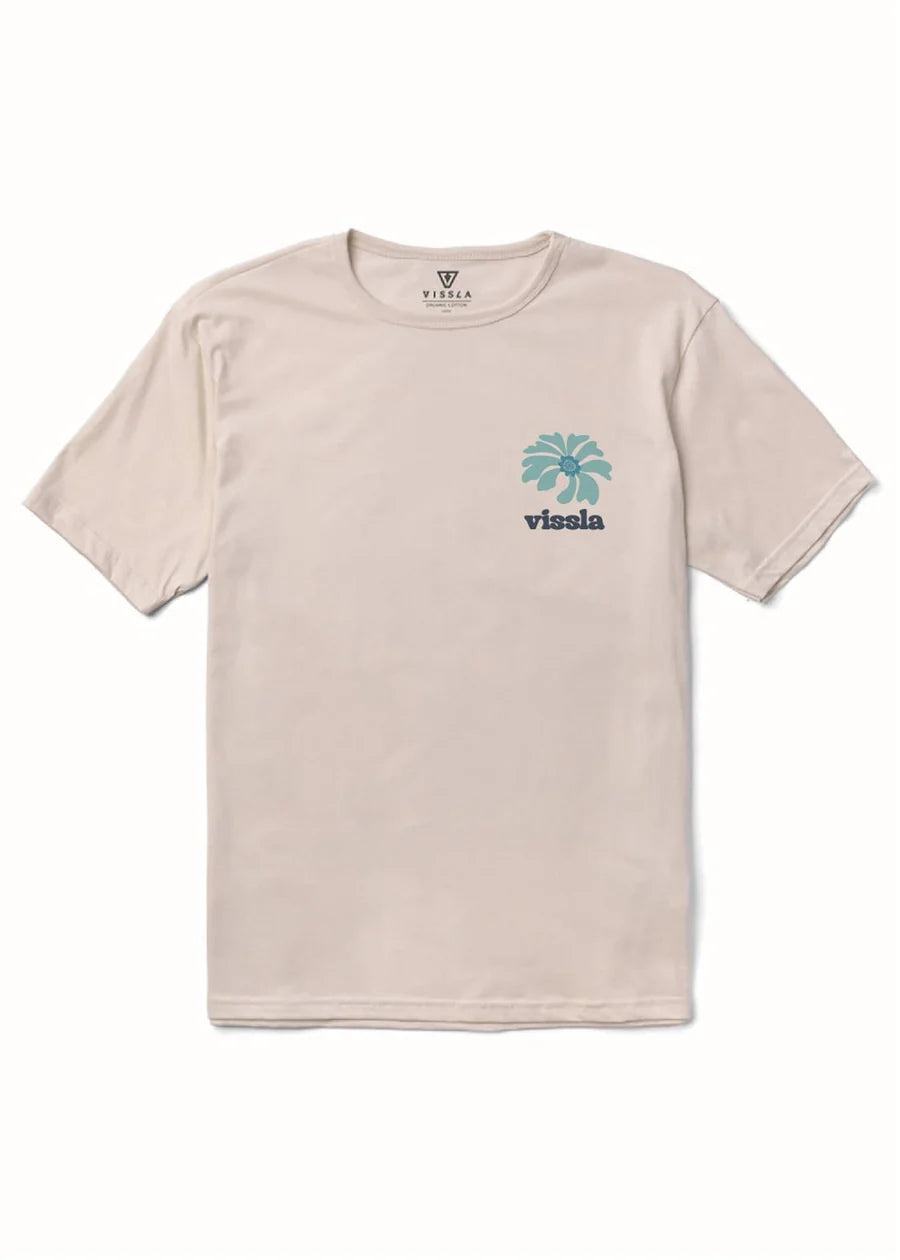 Vissla Men’s Seaside Serenade Organic Tee - Bone 1