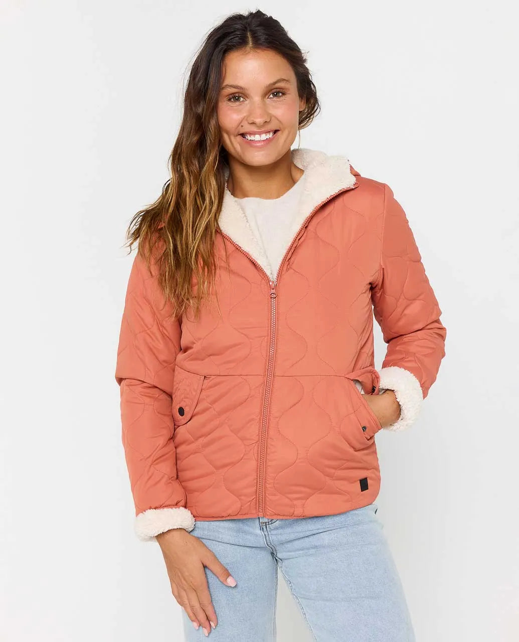 Ripcurl Women's Anti Series Anoeta Classic Jacket - Brick 