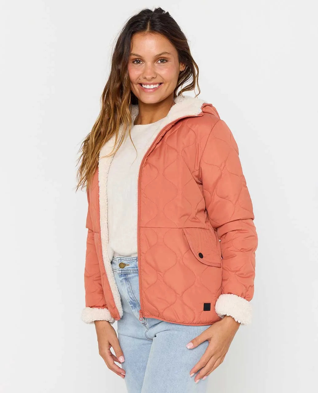 Ripcurl Women's Anti Series Anoeta Classic Jacket - Brick 2