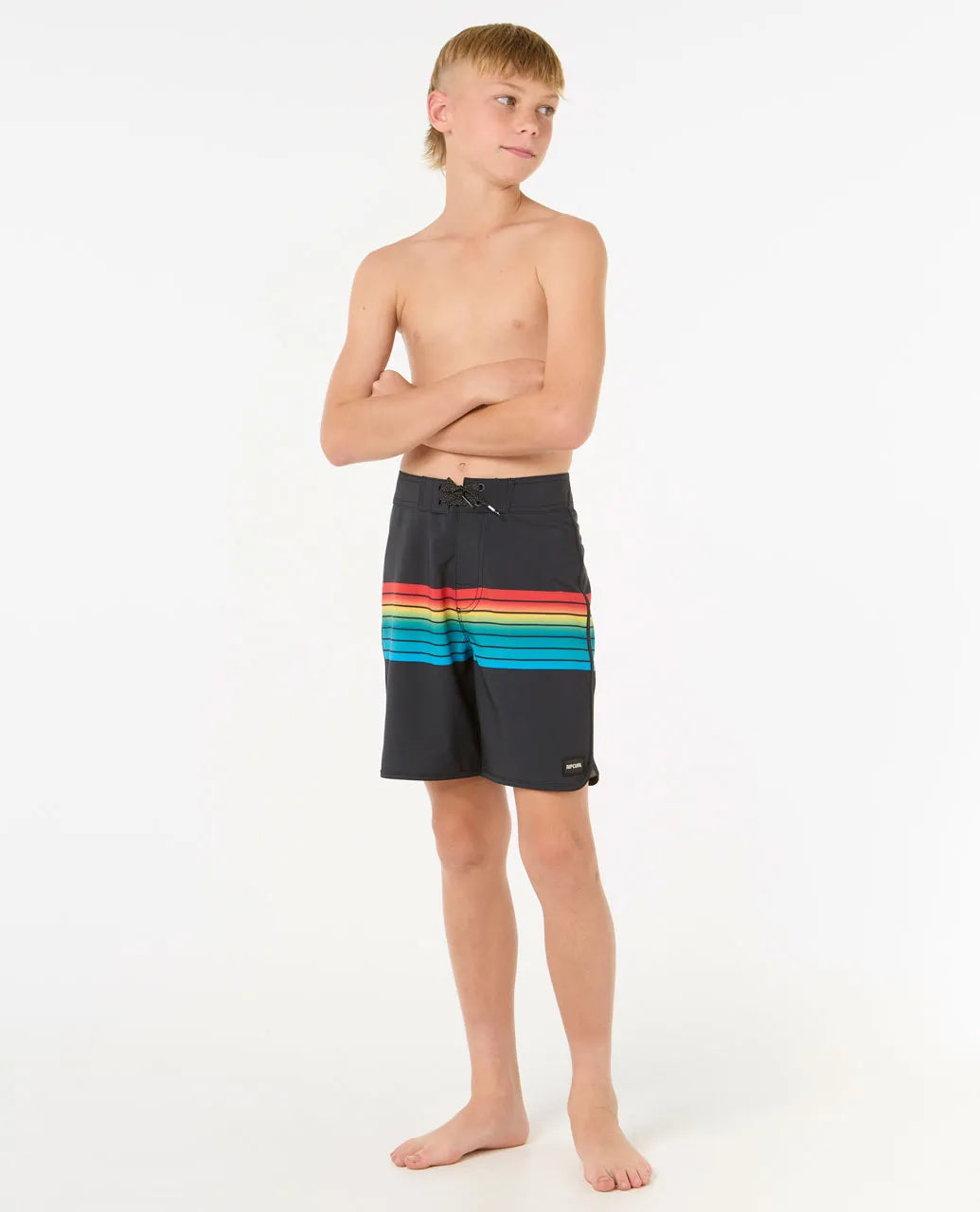 Ripcurl Boys 8-16 Surf Revival Boys Boardshorts - Black 3