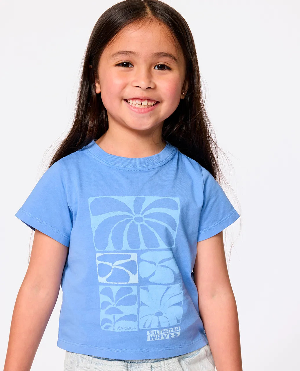 Ripcurl Girls 1-8 Artist Of The Search Tee - Blue 