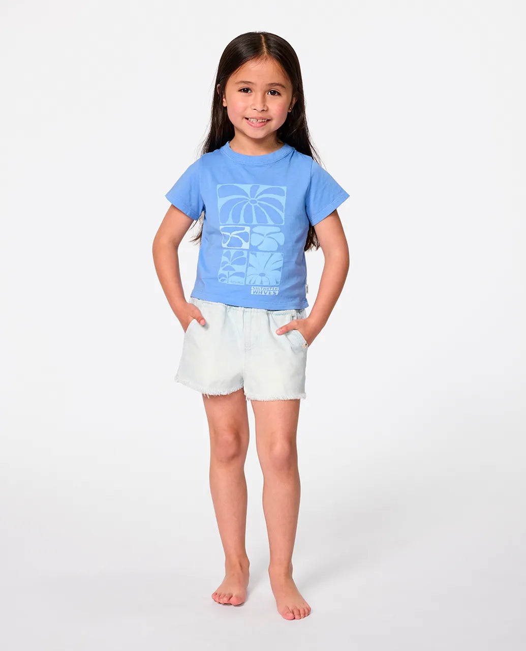 Ripcurl Girls 1-8 Artist Of The Search Tee - Blue 2