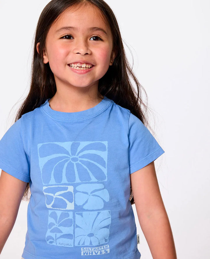 Ripcurl Girls 1-8 Artist Of The Search Tee - Blue 3