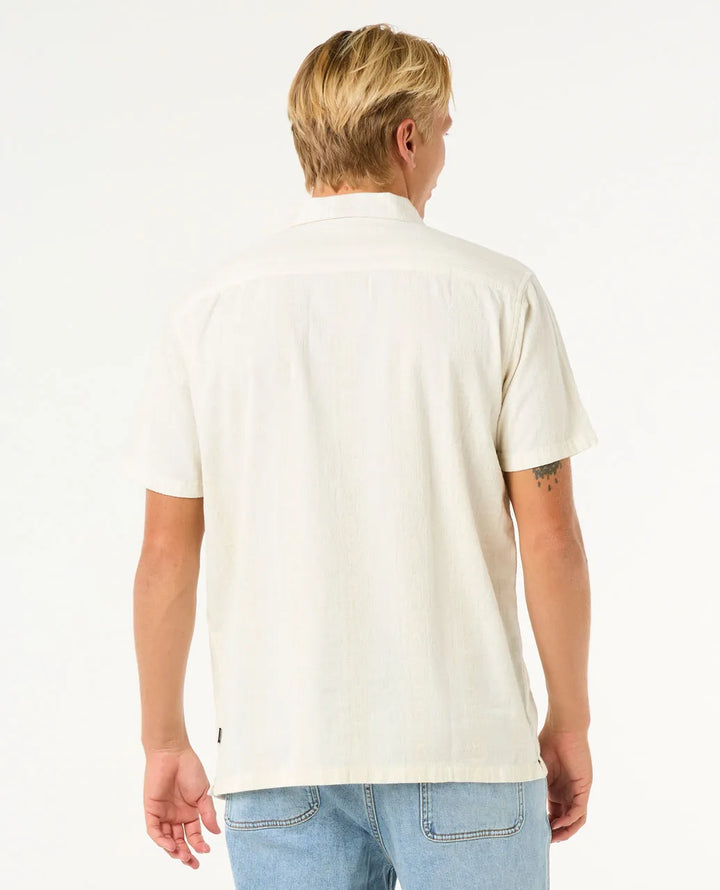 Ripcurl Men's Raw Energy Stripe Button Shirt - Bone 1