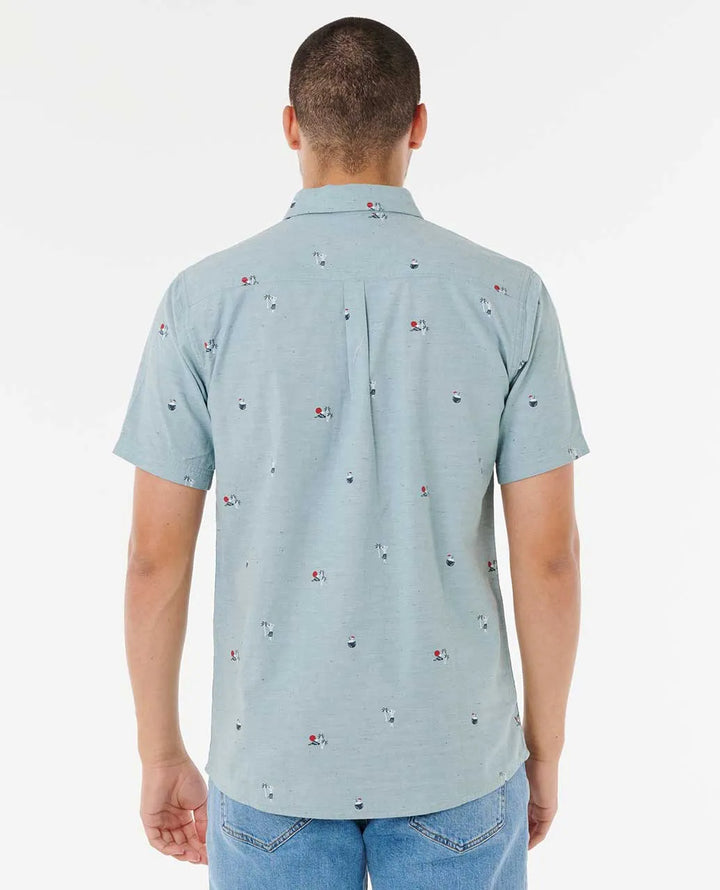 Ripcurl Men’s Skelly Breach S/S Shirt - Blue Lagoon 1