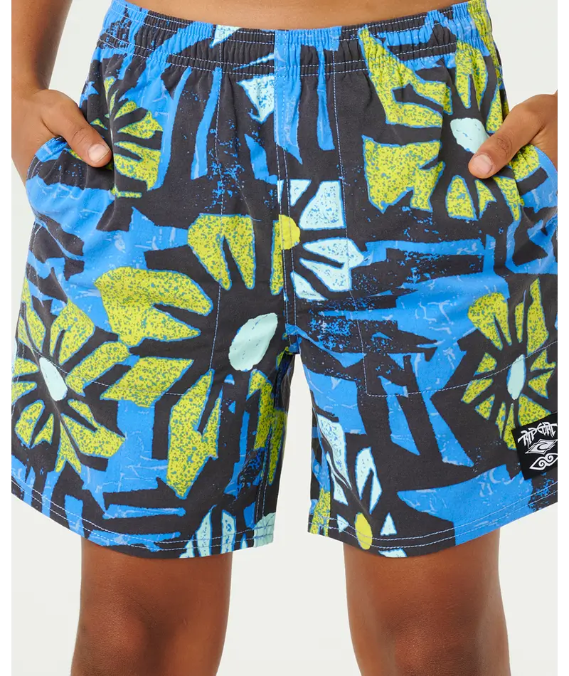 Rip Curl Boys Mason Liquid Trips Volley - Royal Blue