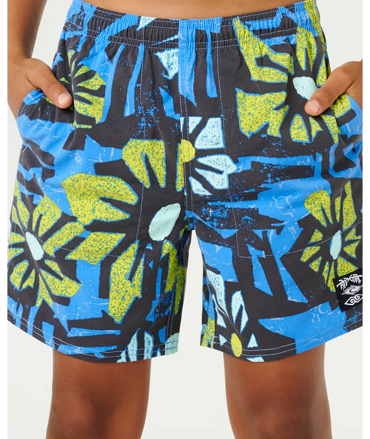 Rip Curl Boys Mason Liquid Trips Volley - Royal Blue