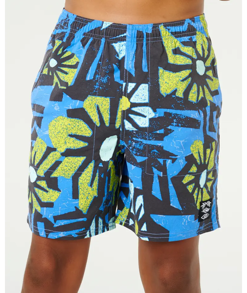 Rip Curl Boys Mason Liquid Trips Volley - Royal Blue