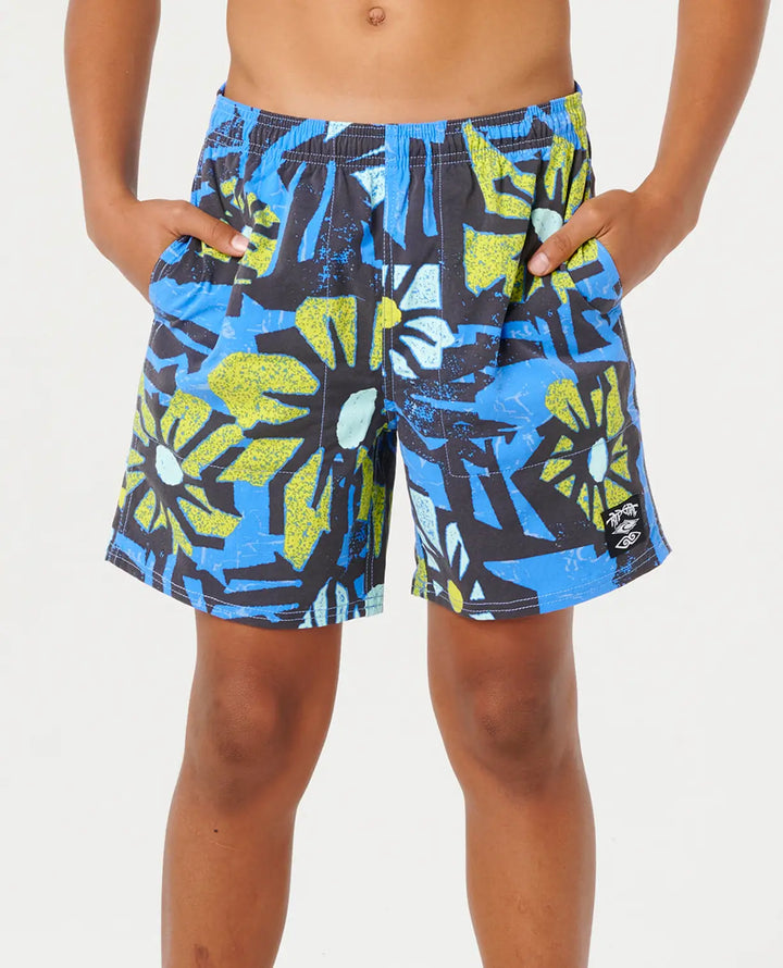 Rip Curl Boys Mason Liquid Trips Volley - Royal Blue