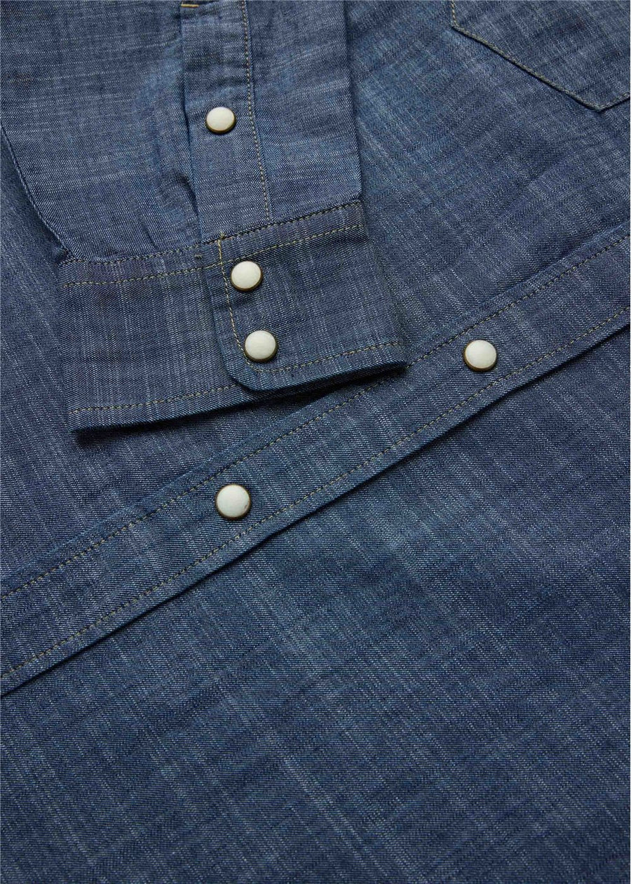 Vissla Men’s Jay Bay Denim LS Shirt - Surf 1