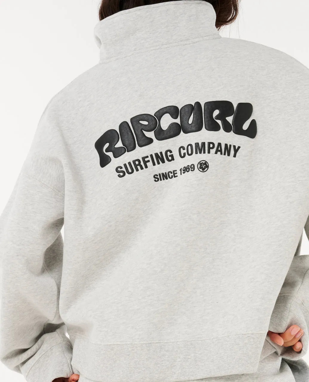 Ripcurl Women's Surf Puff 1/4 Zip - Grey Marle 4