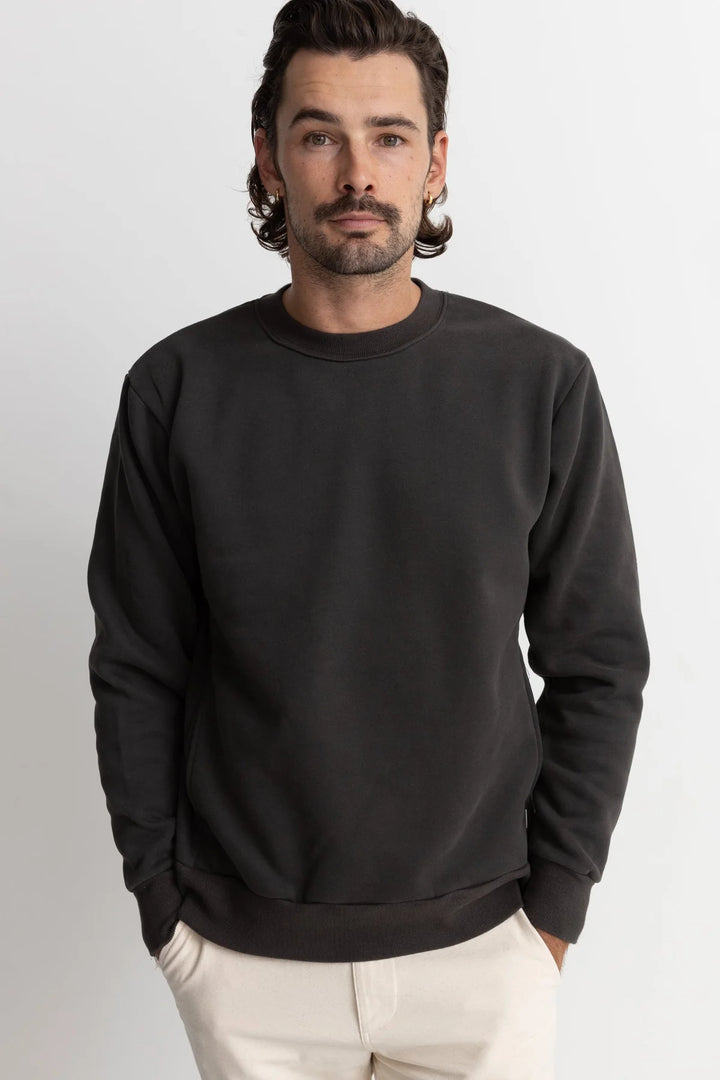 Rhythm Men’s Classic Fleece Crew - Black 3