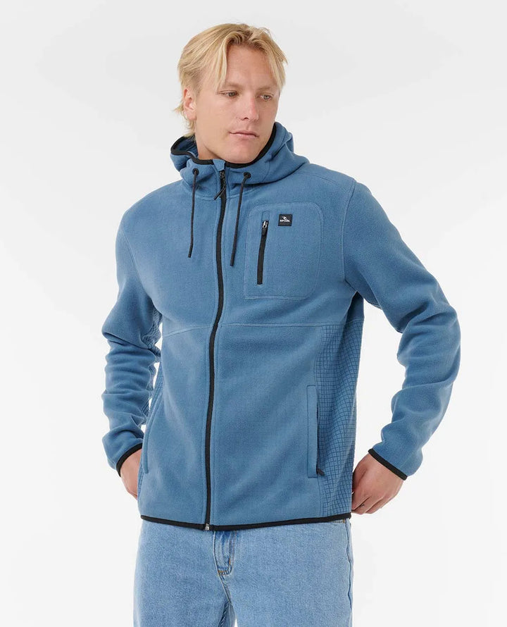 Ripcurl Departed Polar Fleece Zip Jacket - Bluefin 