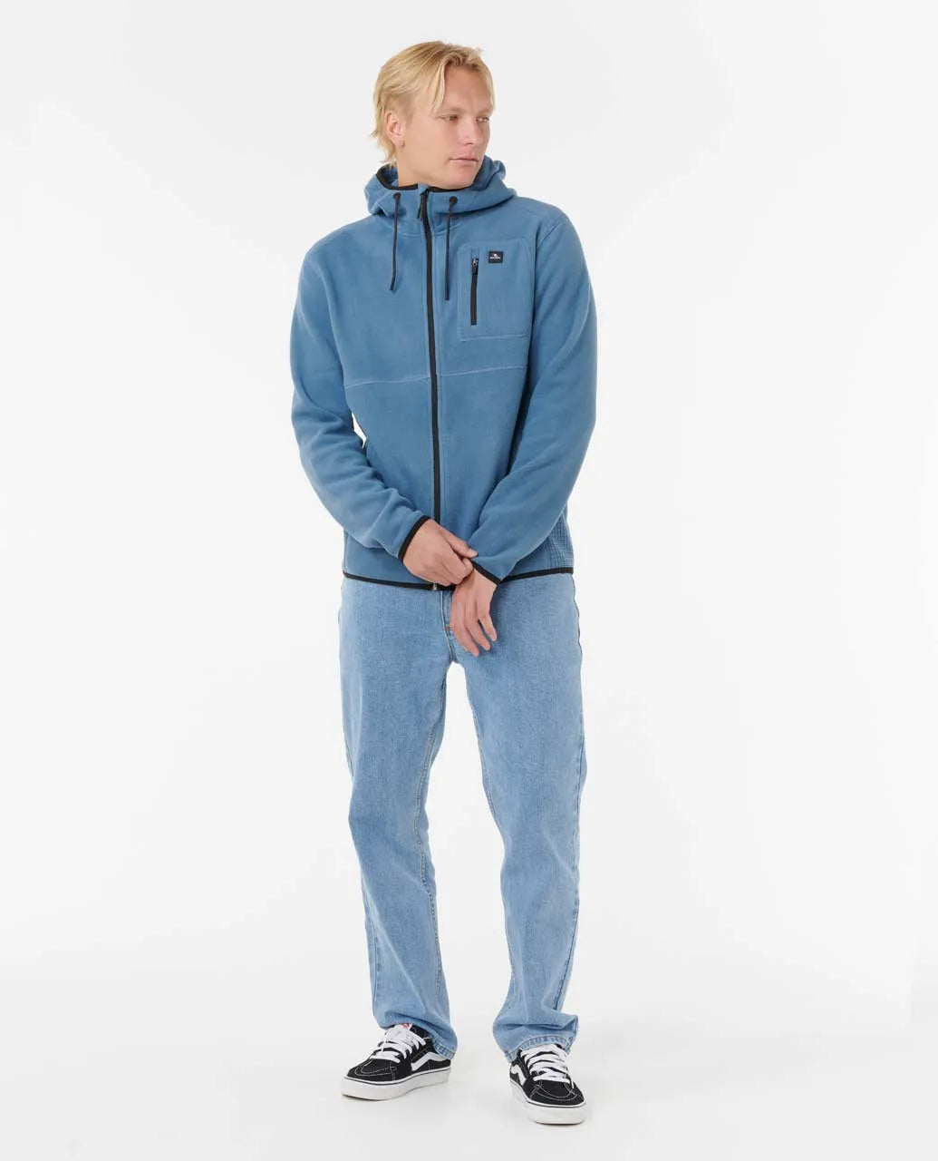 Ripcurl Departed Polar Fleece Zip Jacket - Bluefin 3