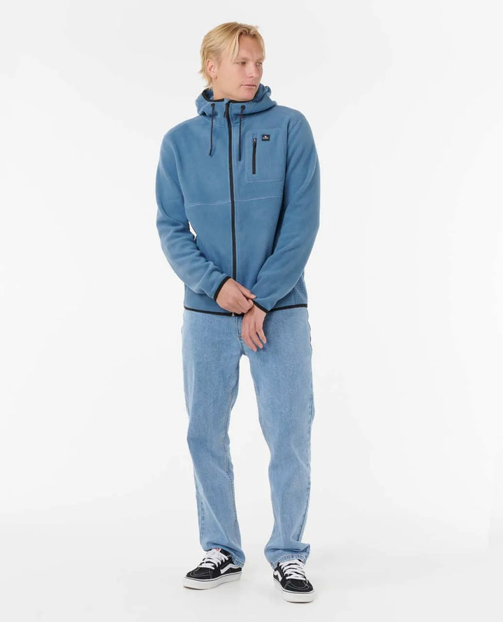 Ripcurl Departed Polar Fleece Zip Jacket - Bluefin 3