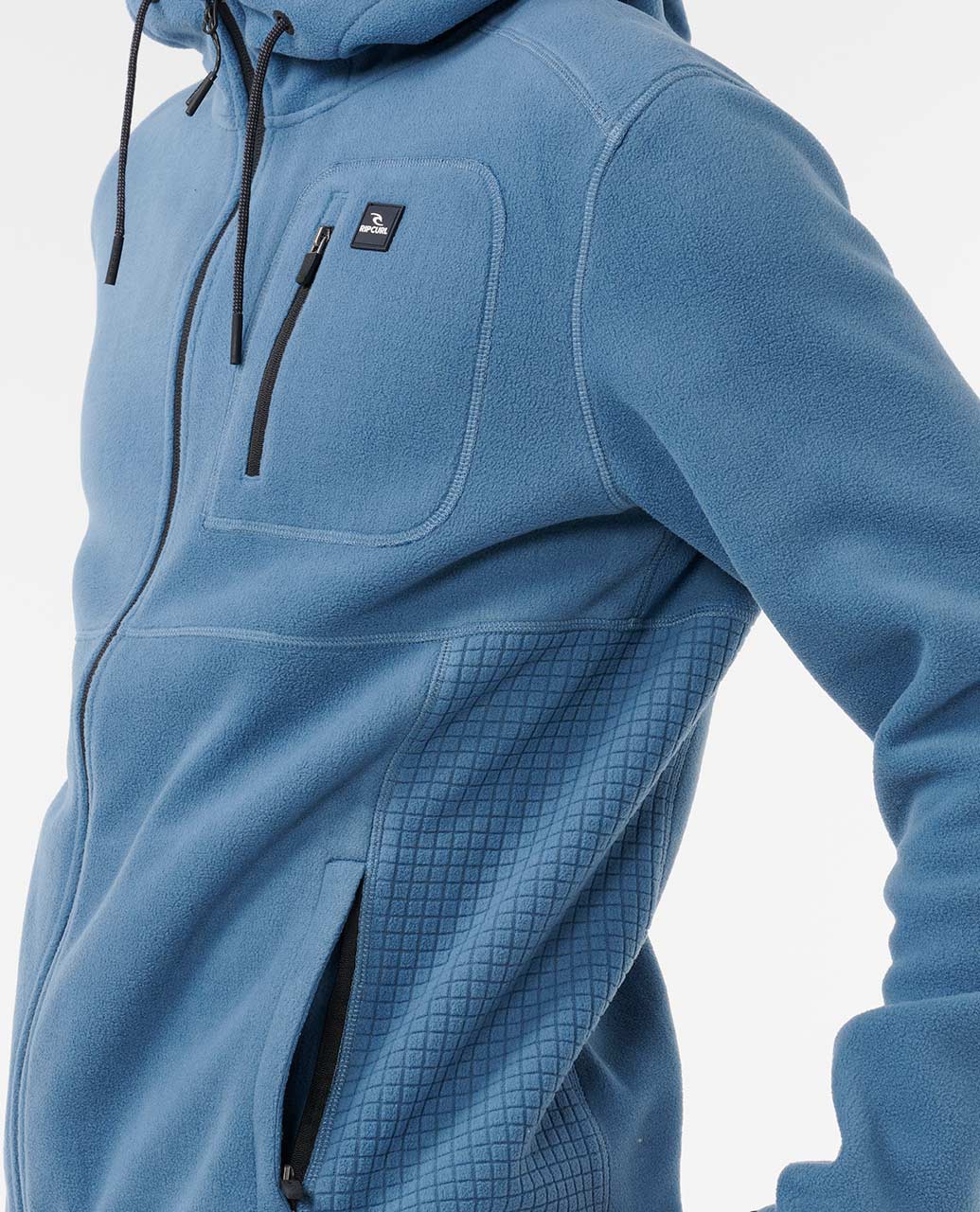 Ripcurl Departed Polar Fleece Zip Jacket - Bluefin 4
