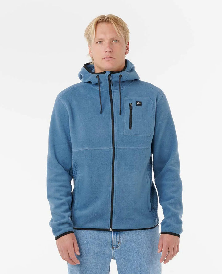 Ripcurl Departed Polar Fleece Zip Jacket - Bluefin 5