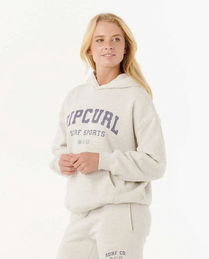 Ripcurl Women's Varsity Sports Oversized Hoodie - Sports Marle 2