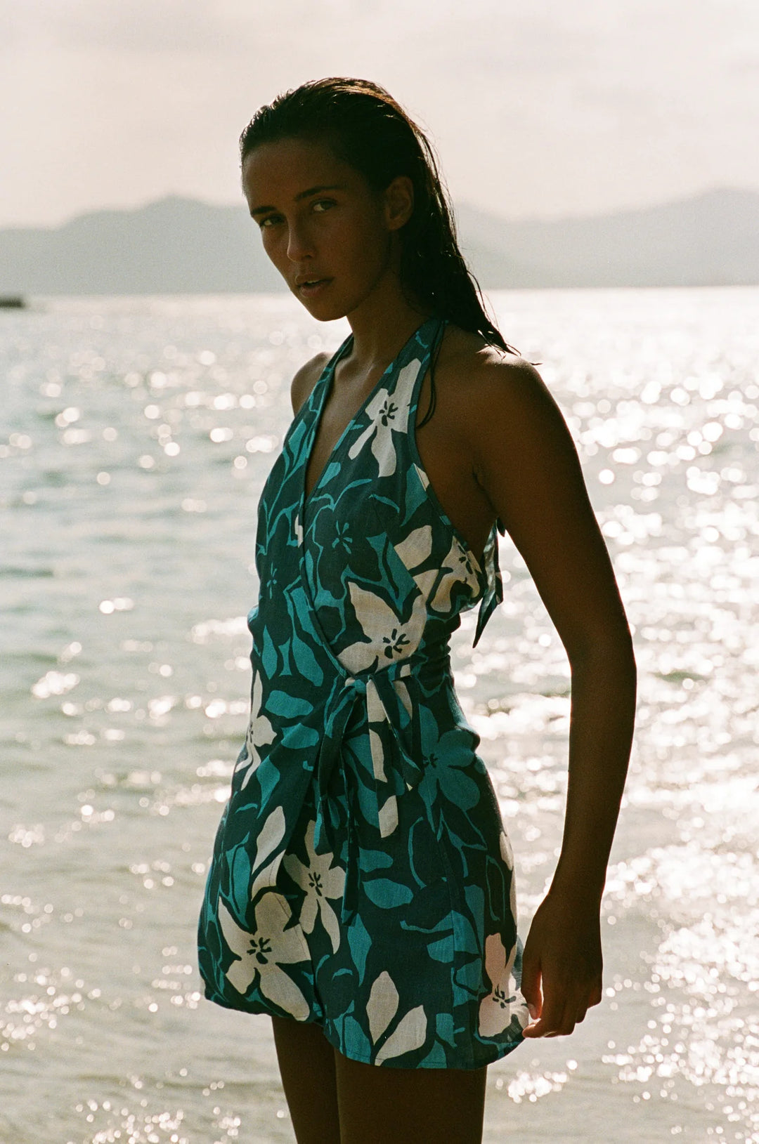 Rhythm Women's Malia Halter Mini Dress SoHa Surf Shop Rhythm Women's Malia Halter Mini Dress SoHa Surf Shop