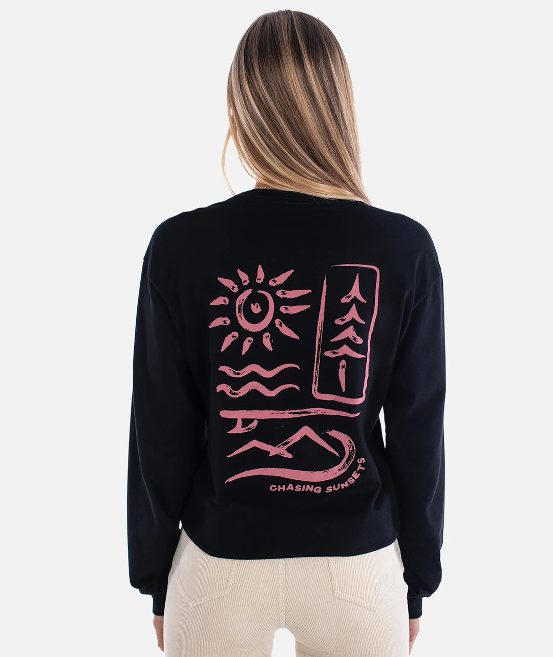 Jetty Women’s Sunsets Long Sleeve - Black 1