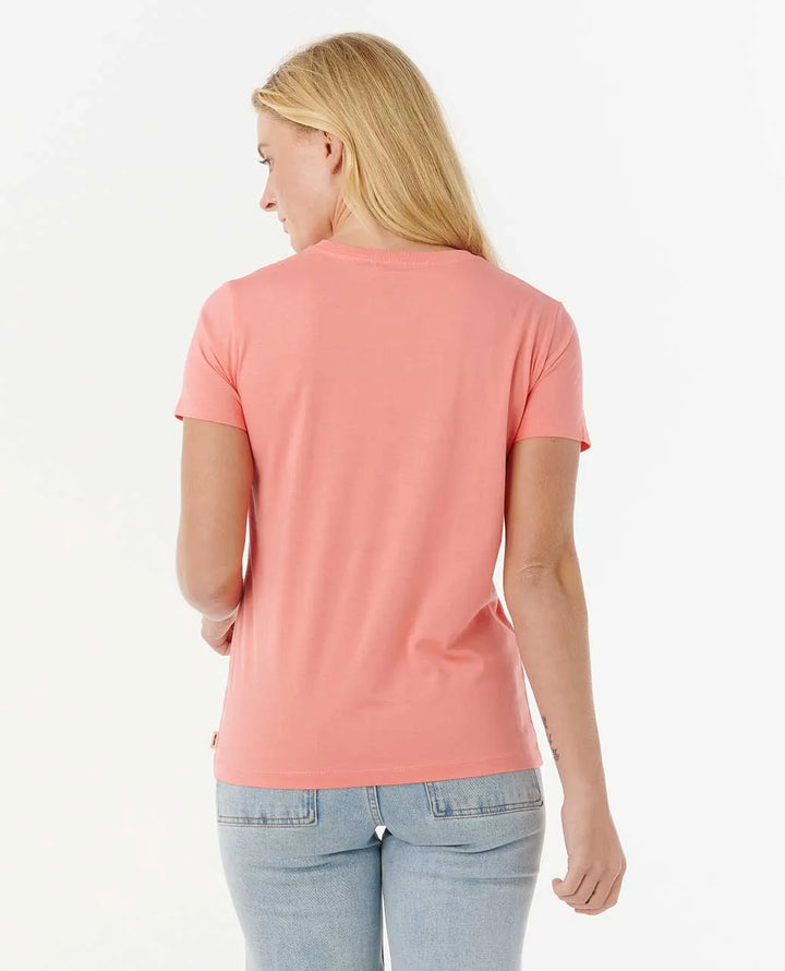 Ripcurl Women’s Keepsakes Standard Tee - Washed Watermelon 1