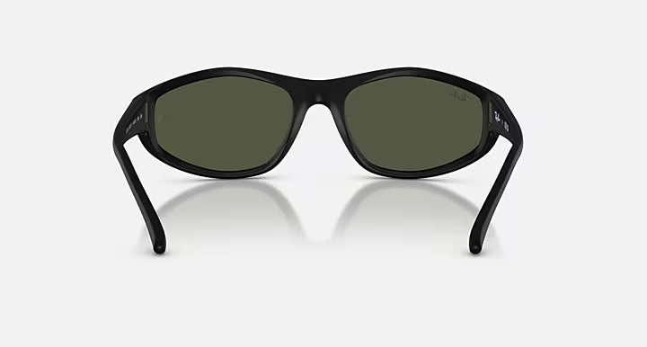 RayBan RB2228 Sunglasses - Rubber Black/Dark Green 4