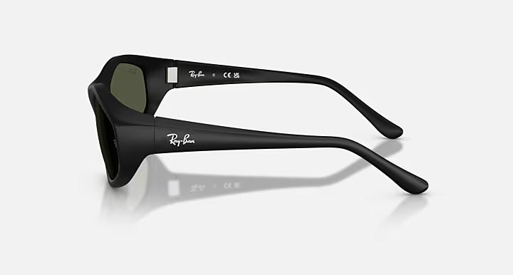 RayBan RB2228 Sunglasses - Rubber Black/Dark Green 3