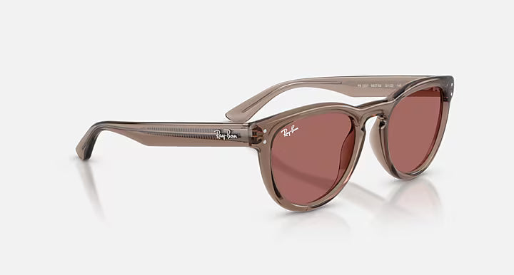 RayBan RB2237 Sunglasses - Transparent Light Brown/Dark Violet 5