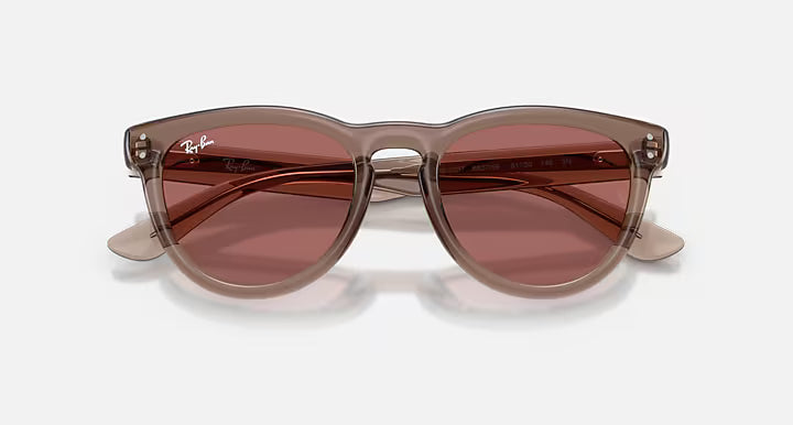 RayBan RB2237 Sunglasses - Transparent Light Brown/Dark Violet 4