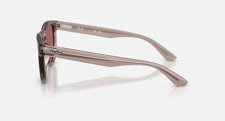 RayBan RB2237 Sunglasses - Transparent Light Brown/Dark Violet 2
