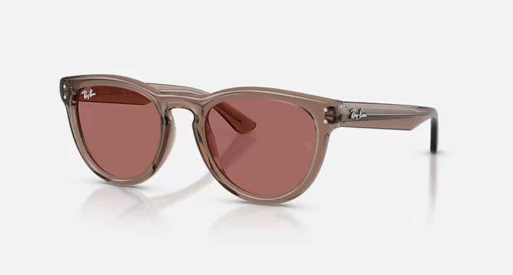 RayBan RB2237 Sunglasses - Transparent Light Brown/Dark Violet 