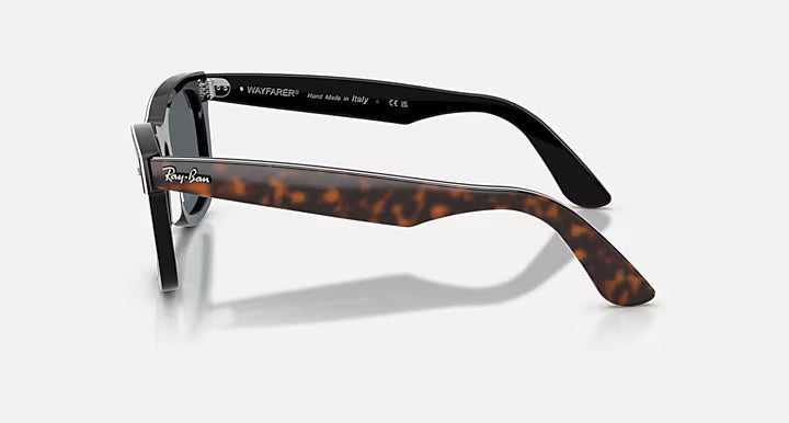 RayBan Wayfarer Street Neat Sunglasses - Havana on Black/Blue 2