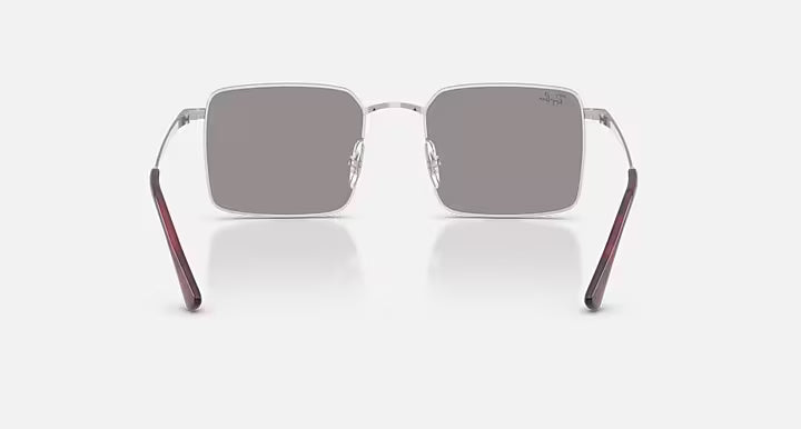 Ray-Ban Idan Bio-Based Sunglasses - Silver w Grey 3