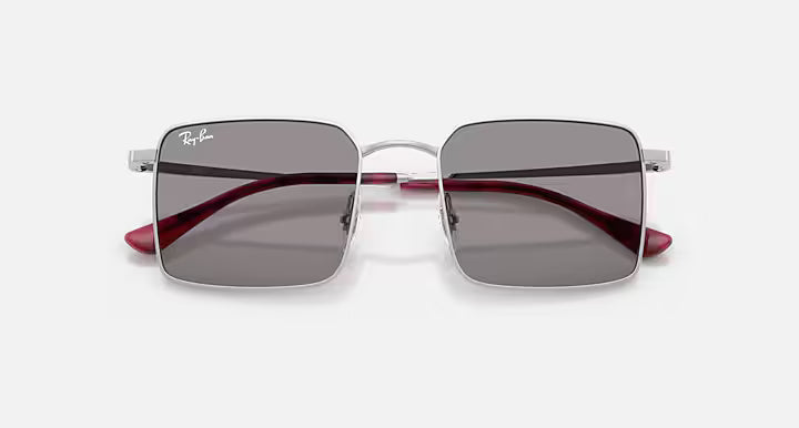 Ray-Ban Idan Bio-Based Sunglasses - Silver w Grey 4