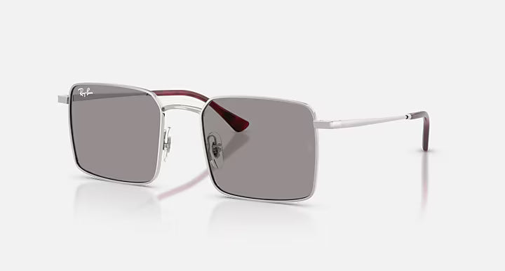 Ray-Ban Idan Bio-Based Sunglasses - Silver w Grey 