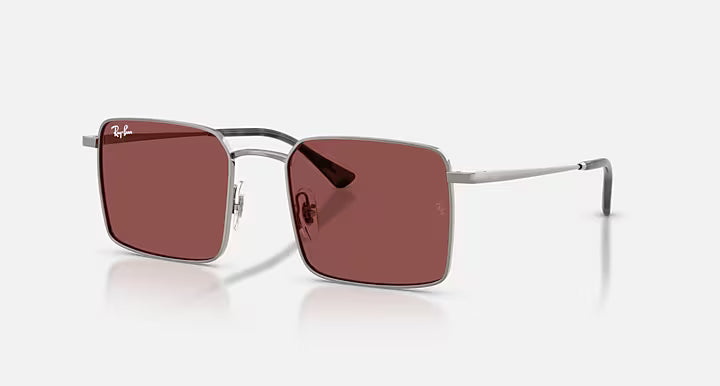Ray-Ban Idan Bio-Based Sunglasses - Gunmetal w Dark Violet 
