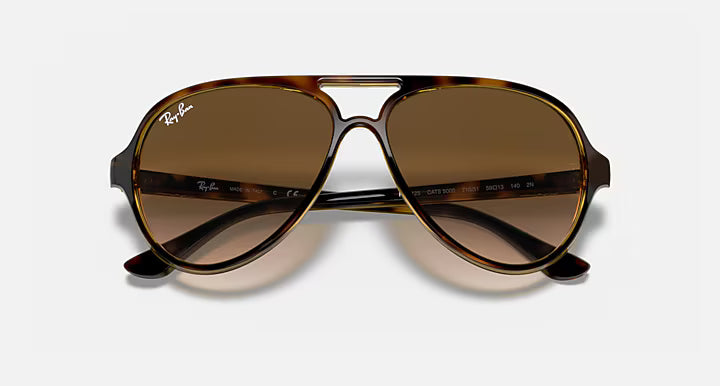 Ray-Ban Cats 5000 Classic Sunglasses - Light Havana w Light Brown Gradient 3