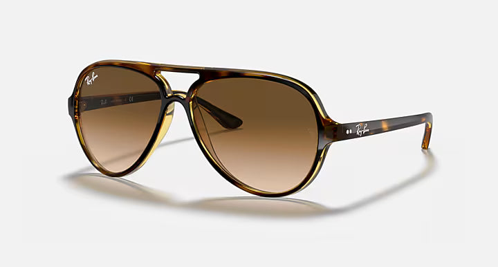 Ray-Ban Cats 5000 Classic Sunglasses - Light Havana w Light Brown Gradient
