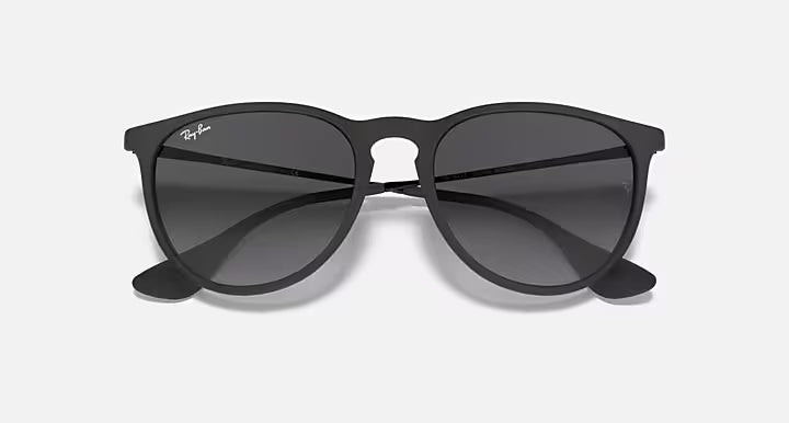 RayBan Erika Sunglasses - Rubber Black Light Grey Gradient Dark 4