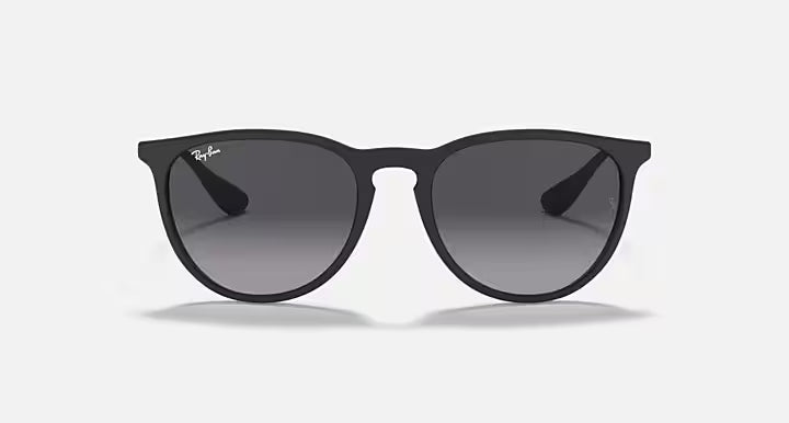 RayBan Erika Sunglasses - Rubber Black Light Grey Gradient Dark 1